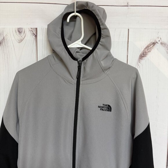 The North Face Nimble Hoodie Women’s XL Metallic Silver/Black EUC - Picture 3 of 11